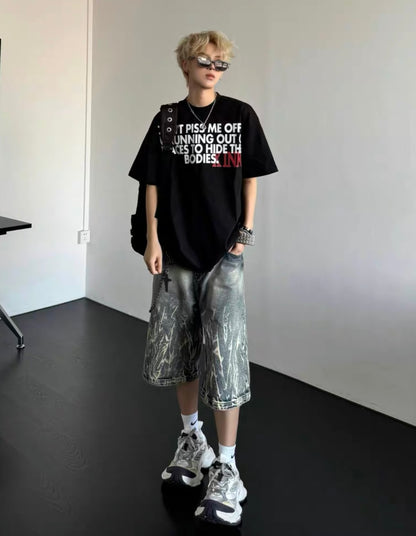 ANTIDOME WORLDWIDE Denim Half Pants