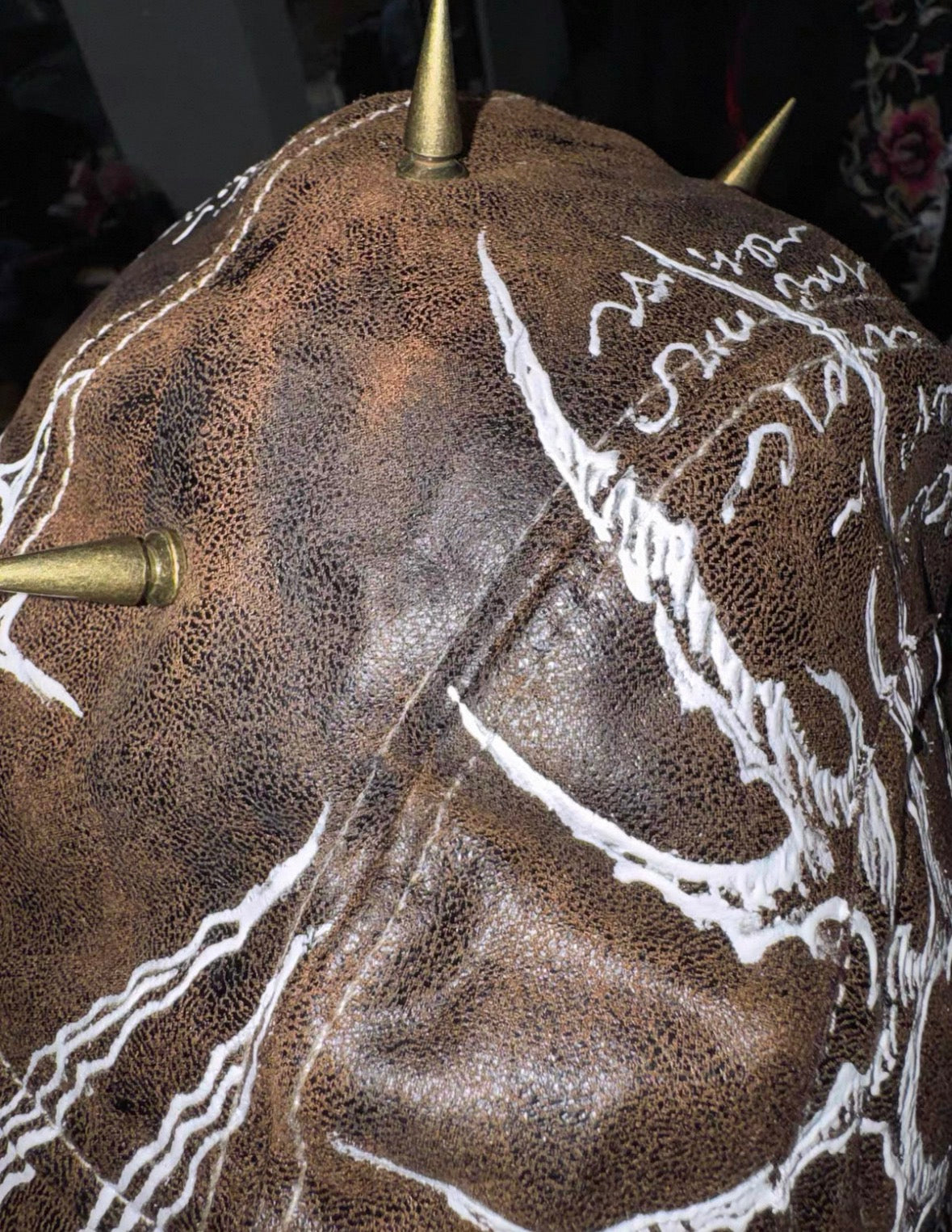 CAROL'S HERE PU Lether Flight Cap