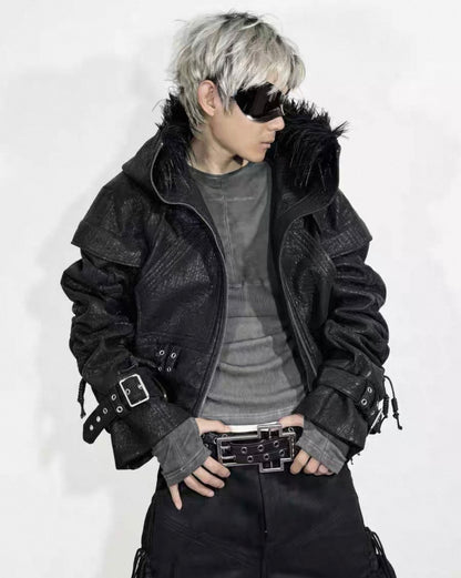 ATANOTHINGNESS Far Leather Jacket