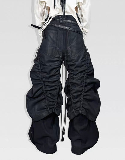 ATANOTHINGNESS Dark Baggy Denim Pants