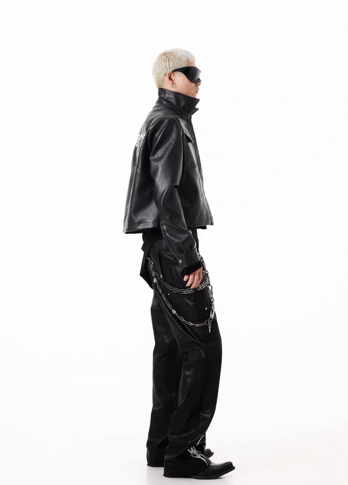SCD CROWD PU Leather Short Jacket