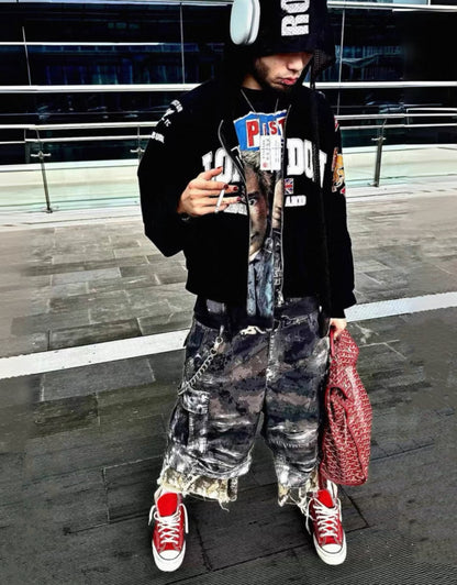 GOJOYJINNI Deathtroy Half Pants