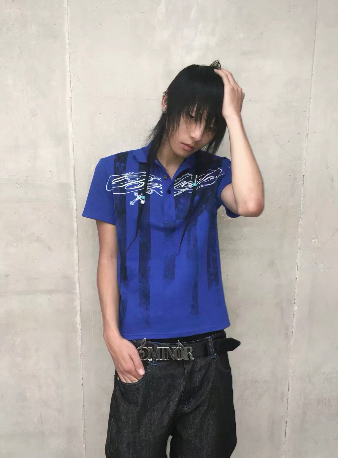 Star All-Over Print Polo Shirt