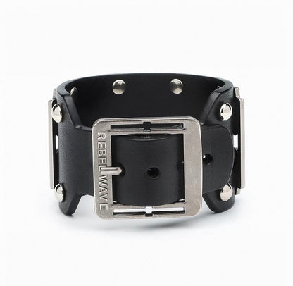Cross Blade Leather Bracelet