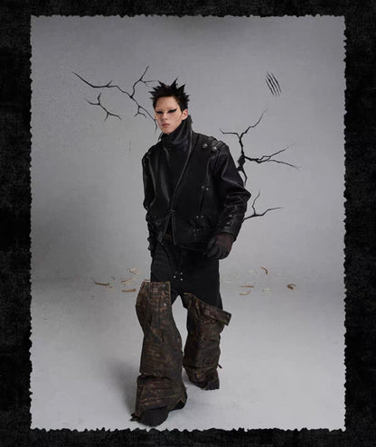 FLYERRER PU Leather Jacket