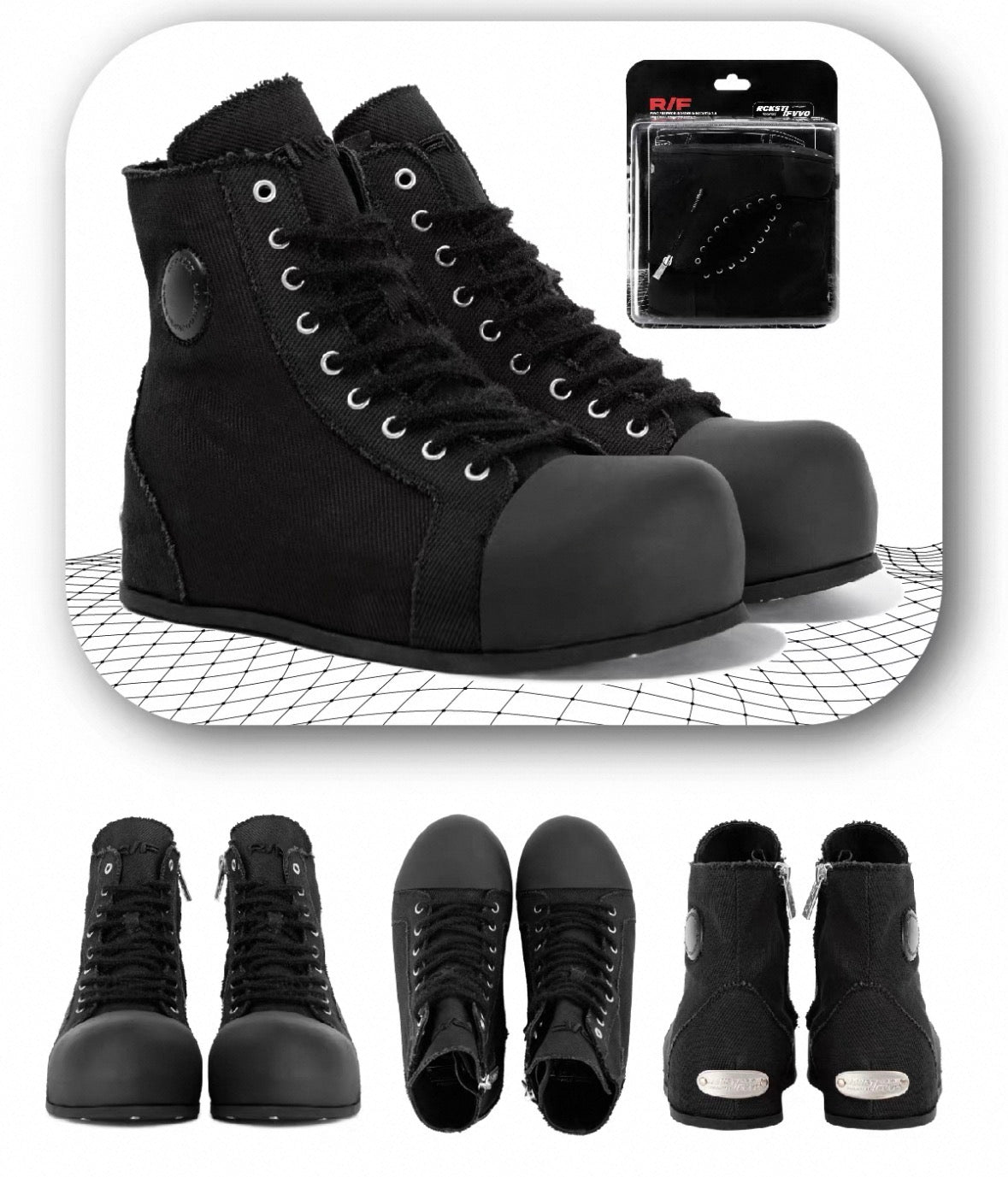 ROCKSTA×F.V.V.O High Cut Platform Shoes