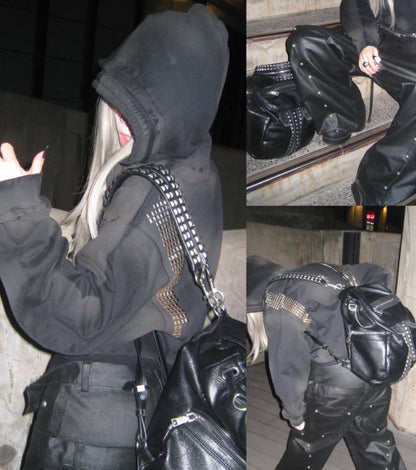 GOJOYJINNI Studs Crush Hoodie