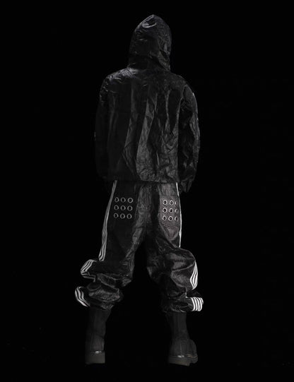 99CLUB PU Leather Line Jacket