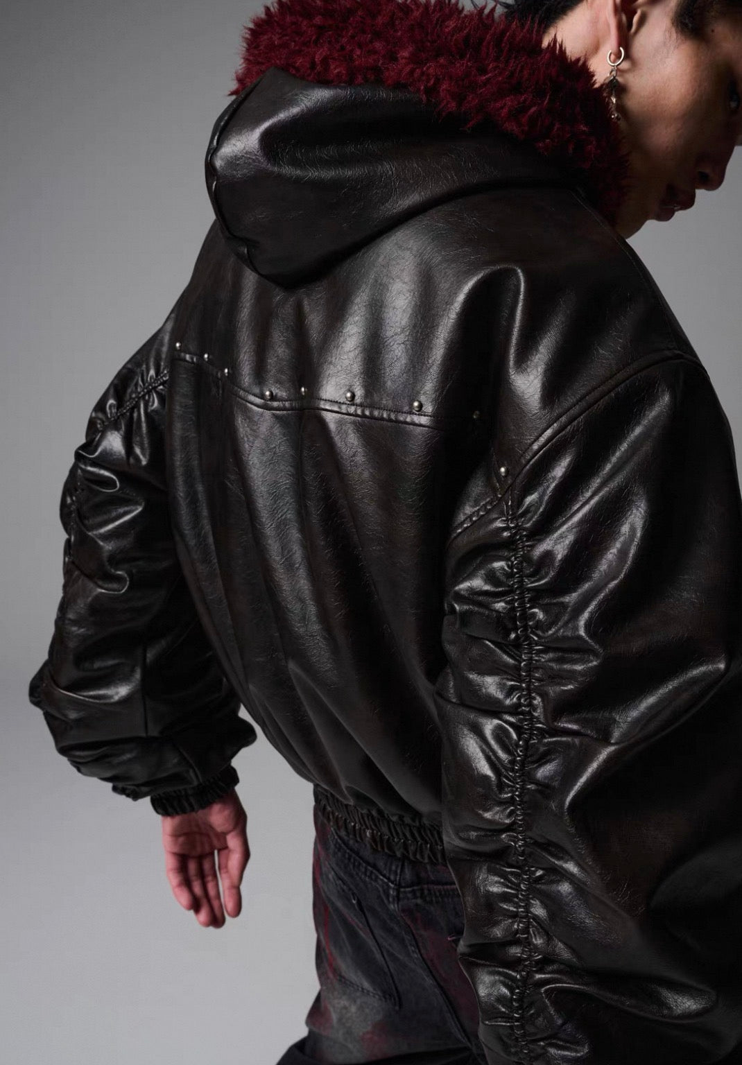 SGW PU leather Bomber Jacket