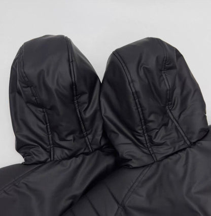 ASTT STUDIO PU Leather Bomber Jacket