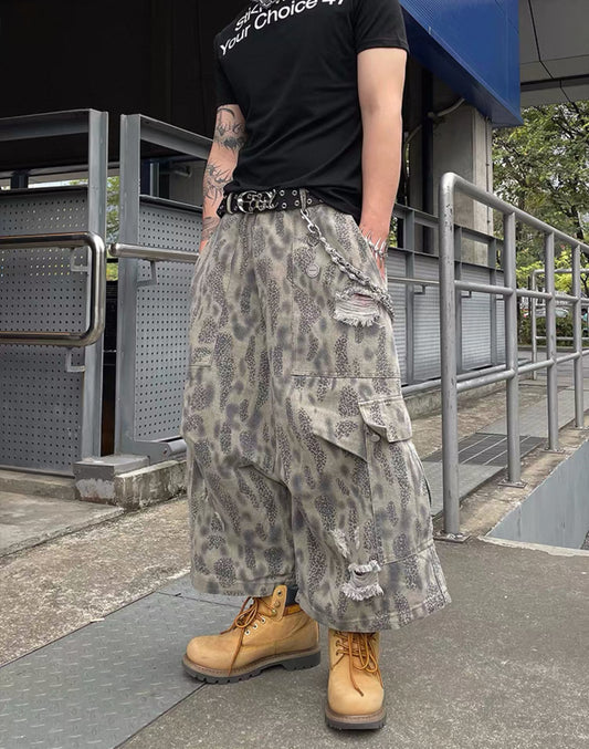 DARK FOG Leopard Half Pants