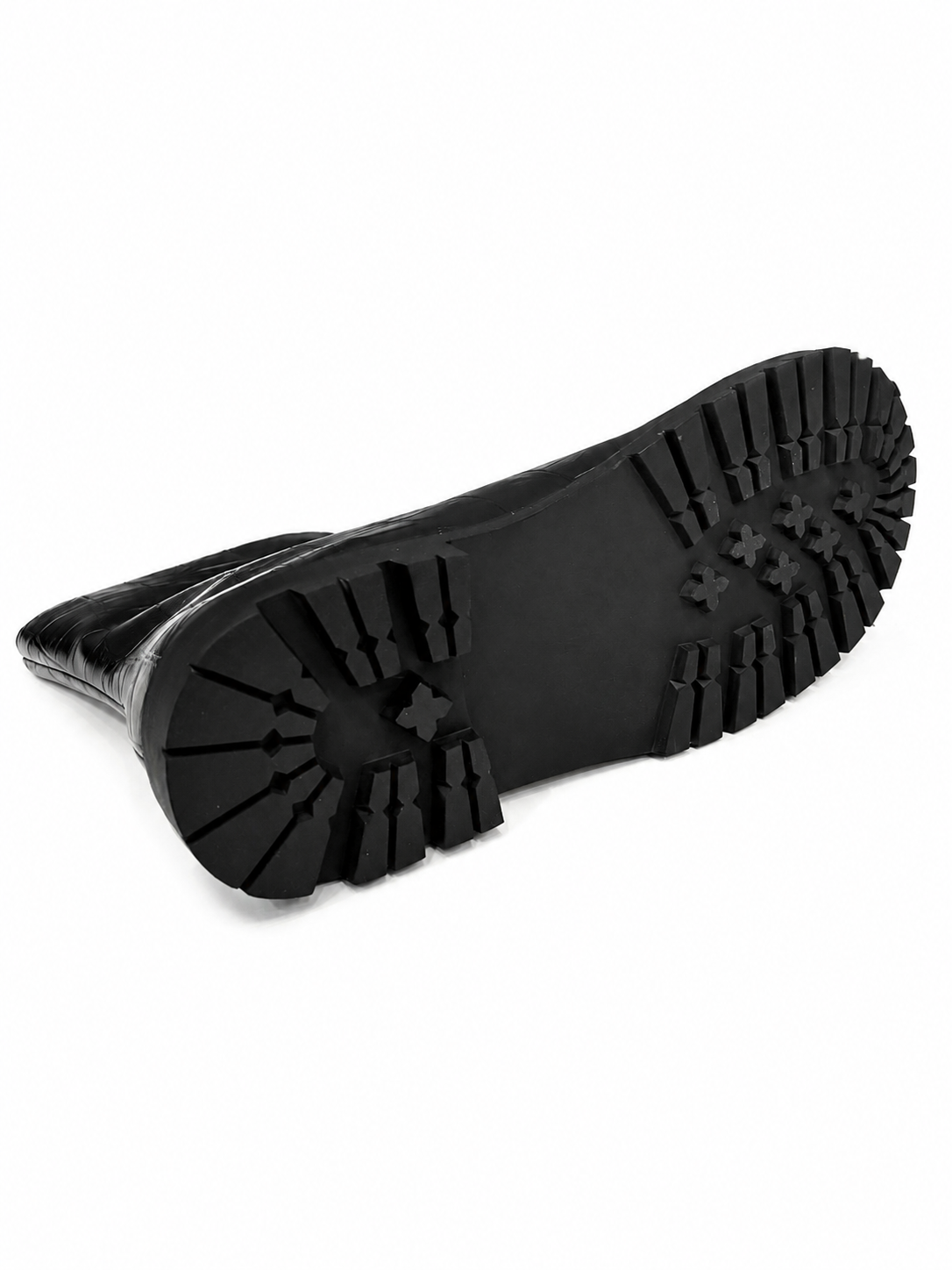 Leather Double-Zip Motorcycle Boots