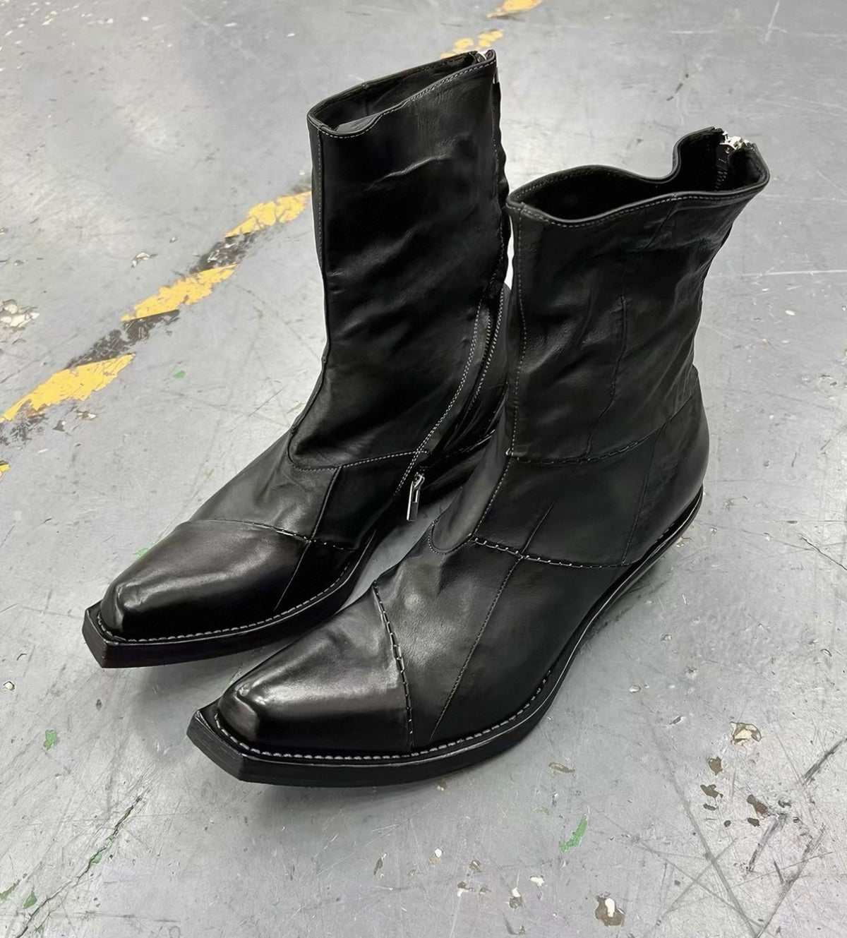 Leather Engineer Boots
