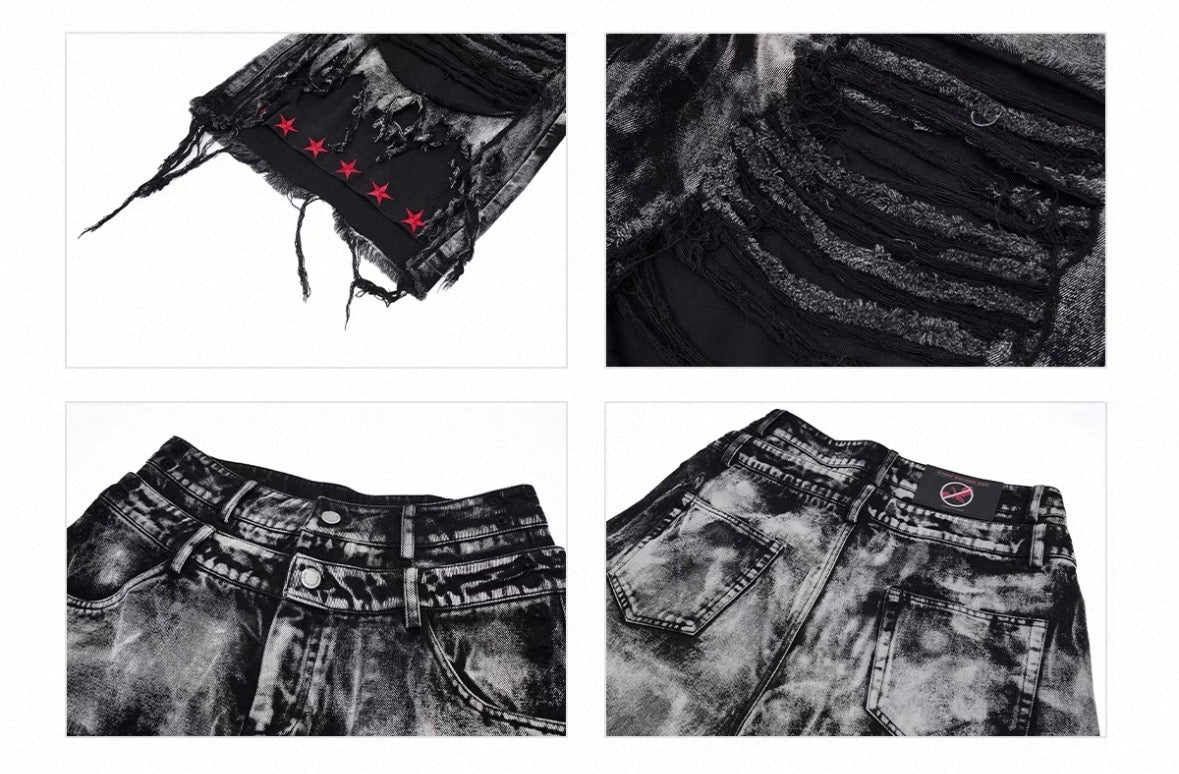 STARTEXCEEDEND Destroy Half Pants