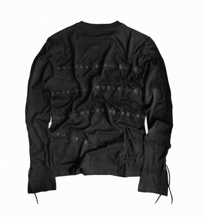 CINDER VEIN Dリングストラップ 長袖Tシャツ SELFISH