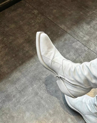 Leather Engineer Boots