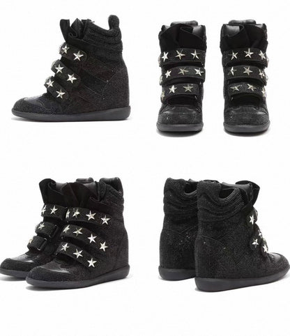 Rhinestone Platform Sneakers
