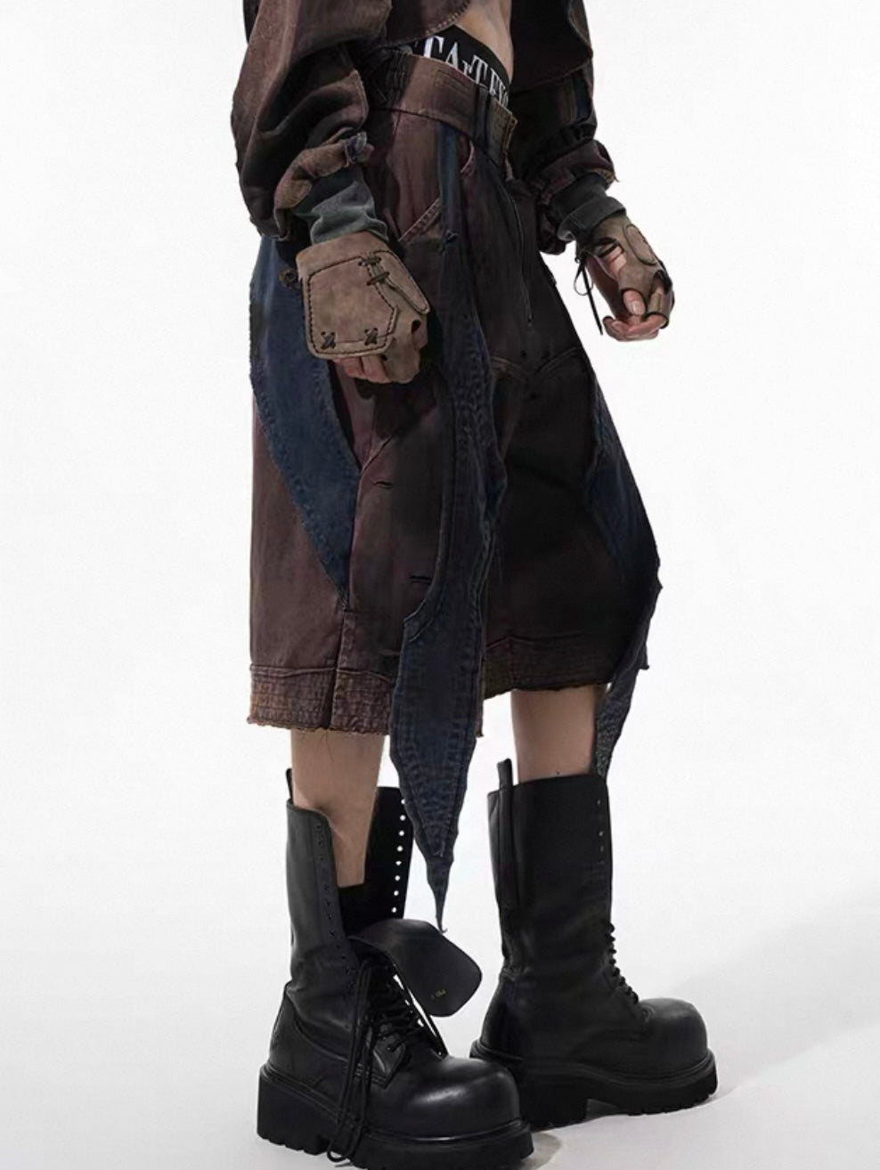 STARTEXCEEDEND Grunge Half pants