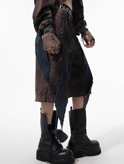 STARTEXCEEDEND Grunge Half pants