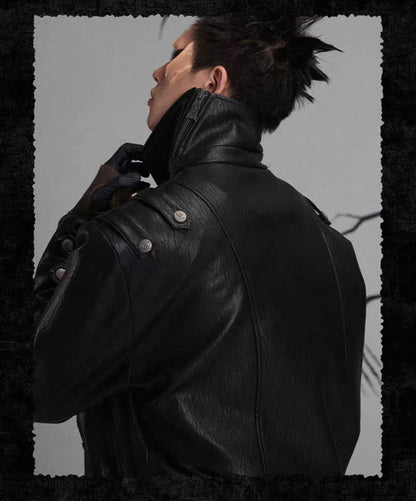FLYERRER PU Leather Jacket