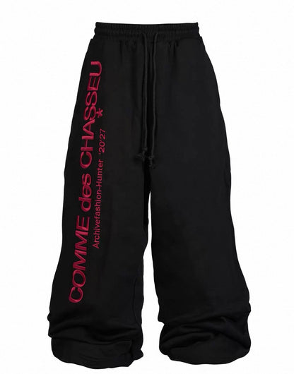 RYE CHASIN Lettering Sweat Pants