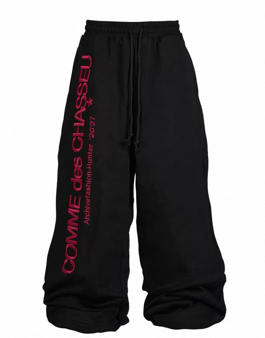 RYE CHASIN Lettering Sweat Pants