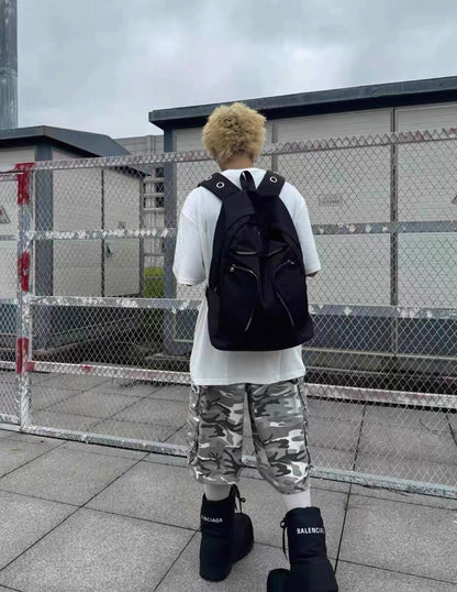 Cyber Love Hunter Cross zip Backpack
