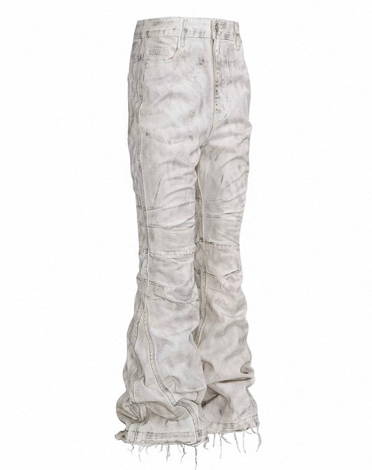 REBELWAVE White Flare Pants