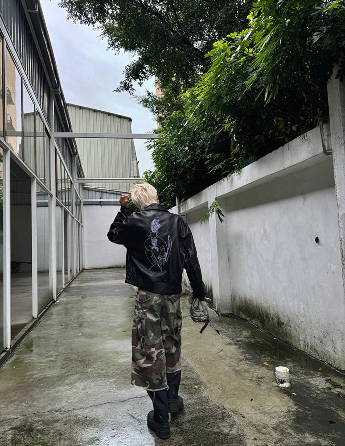 POP PROJECT Camo long Half pants
