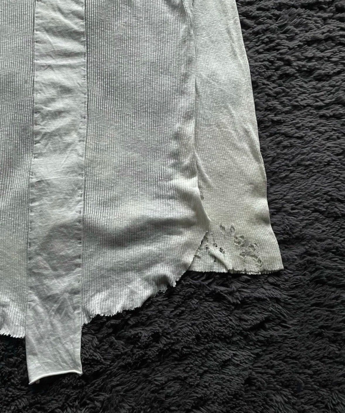 Distressed Cross Patch Long Sleeve T-Shirt