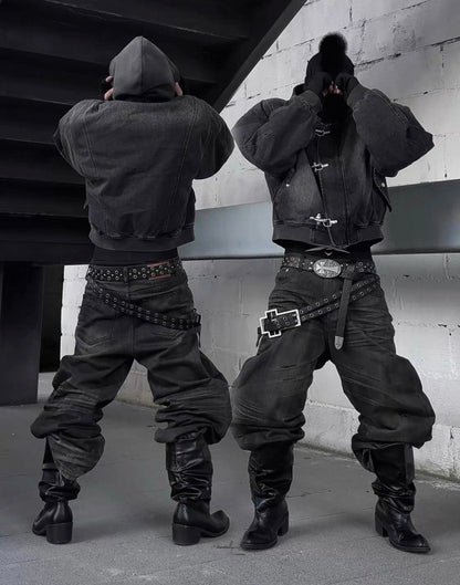 ATANOTHINGNESS Cross buckle belt