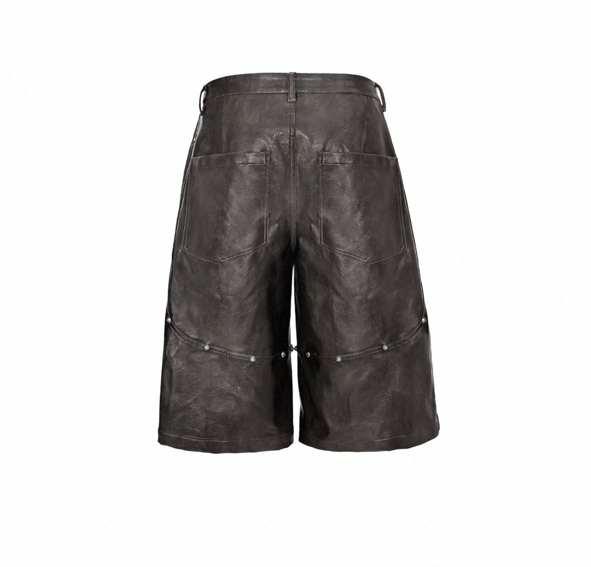 LOSECONTROLEDGE PU  Leather Half Pants