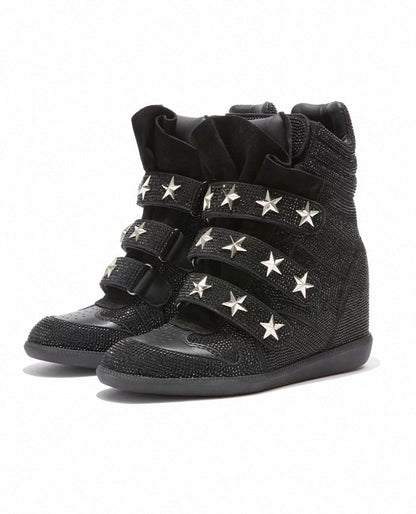 Rhinestone Platform Sneakers