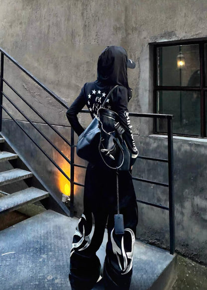 99CLUB Wax leather Pants