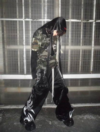 99CLUB Wax leather Pants