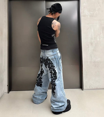 RYE CHASIN Cross Wash Denim Pants