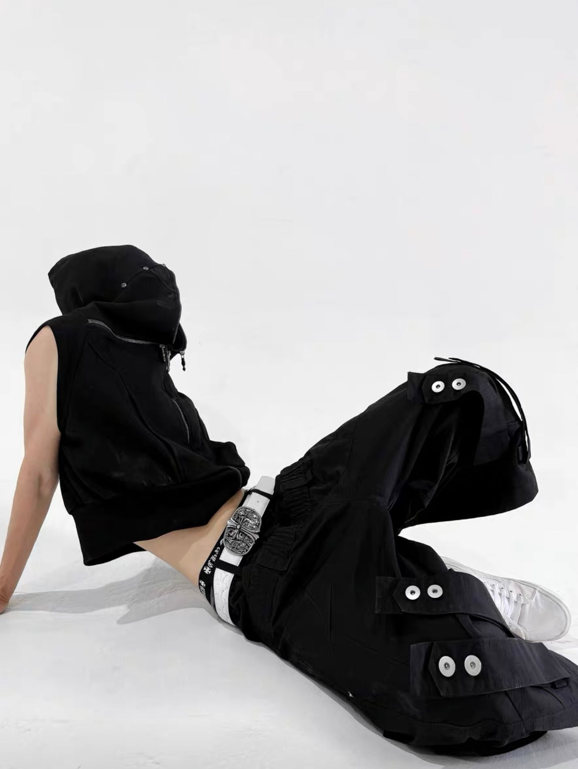 ATANOTHINGNESS Cross Zip Hoodie