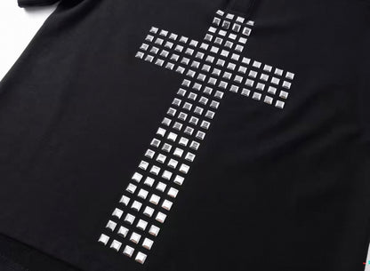 Studs Cross Polo Shirt