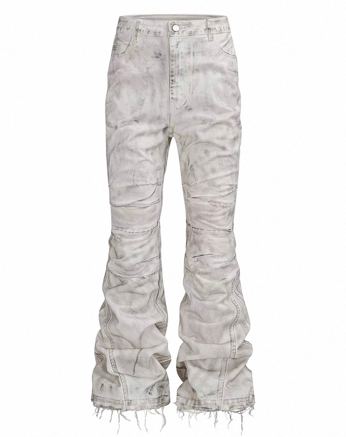 REBELWAVE White Flare Pants