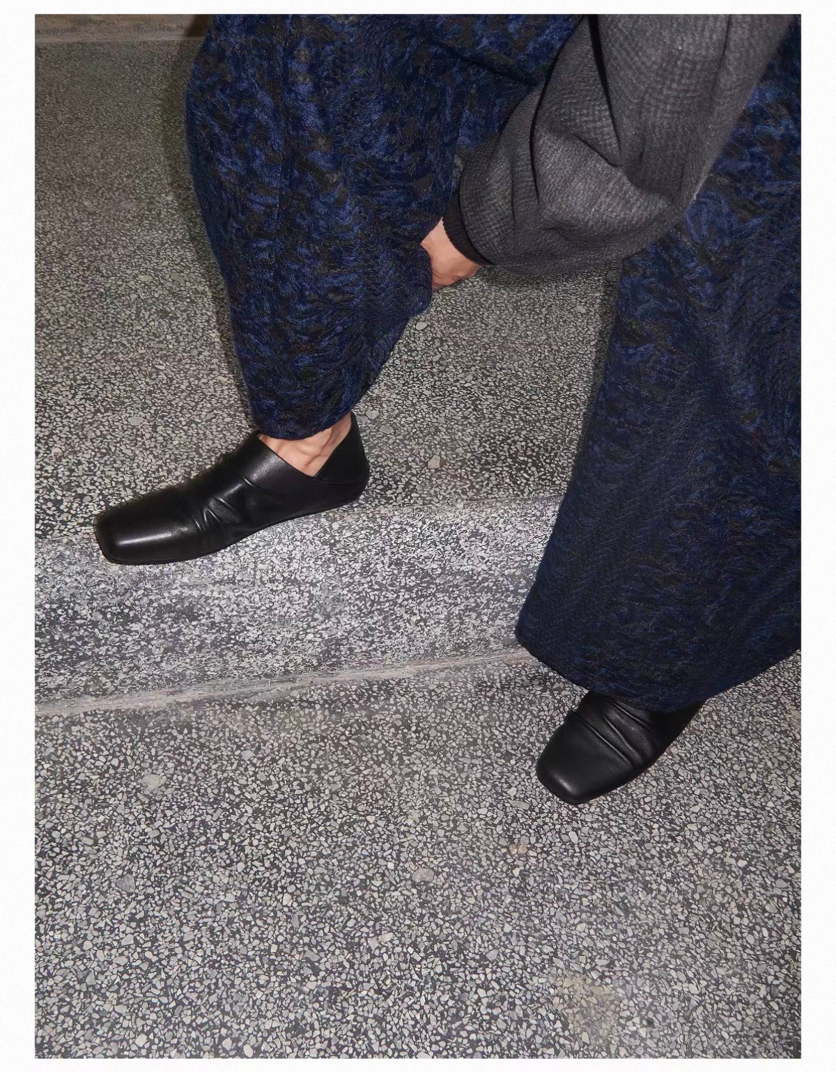 Cowhide Leather Slipper