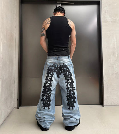 RYE CHASIN Cross Wash Denim Pants
