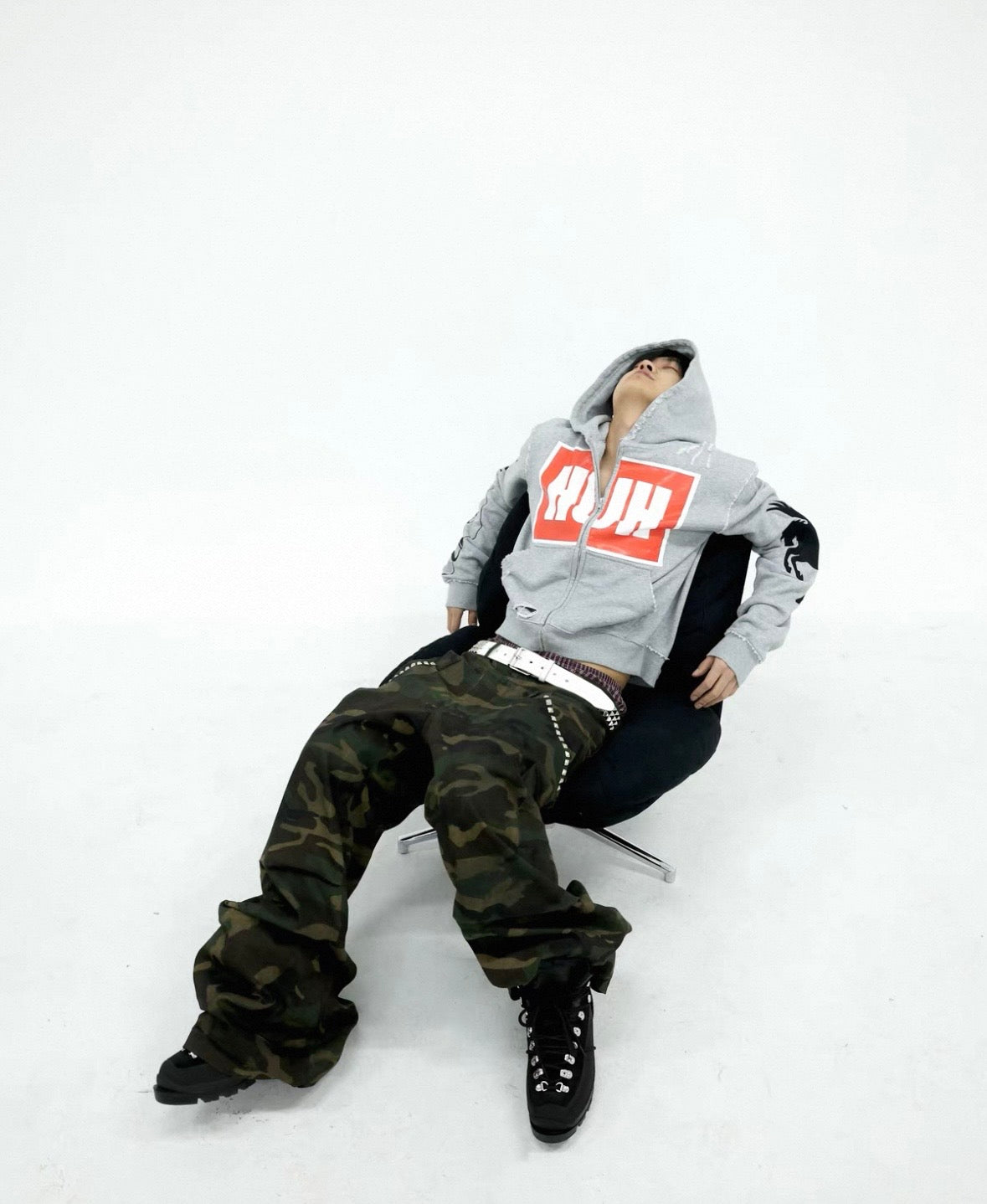 UCAN'TBELIKEME  Camo Double Waist Pants