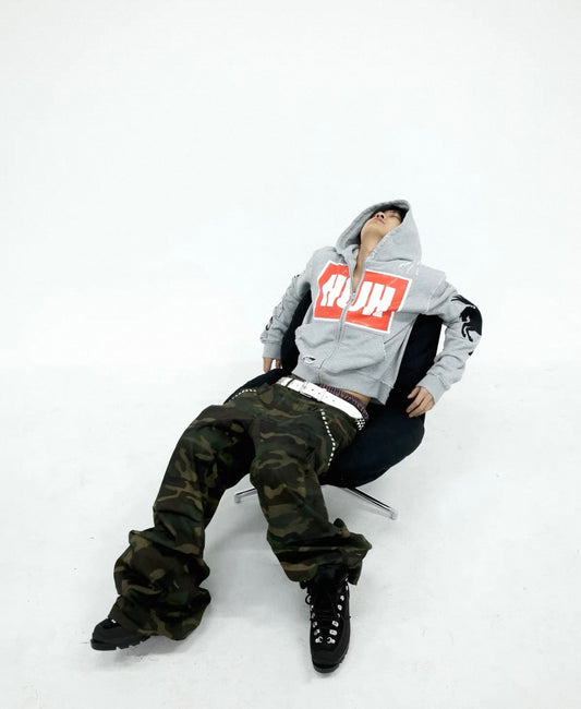 UCAN'TBELIKEME  Camo Double Waist Pants