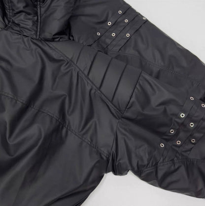 ASTT STUDIO PU Leather Bomber Jacket