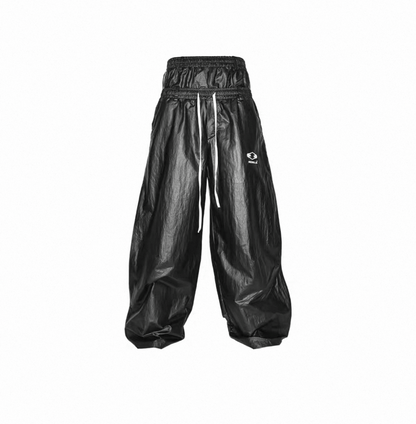 LOSECONTROLEDGE Double Waist Wide Pants