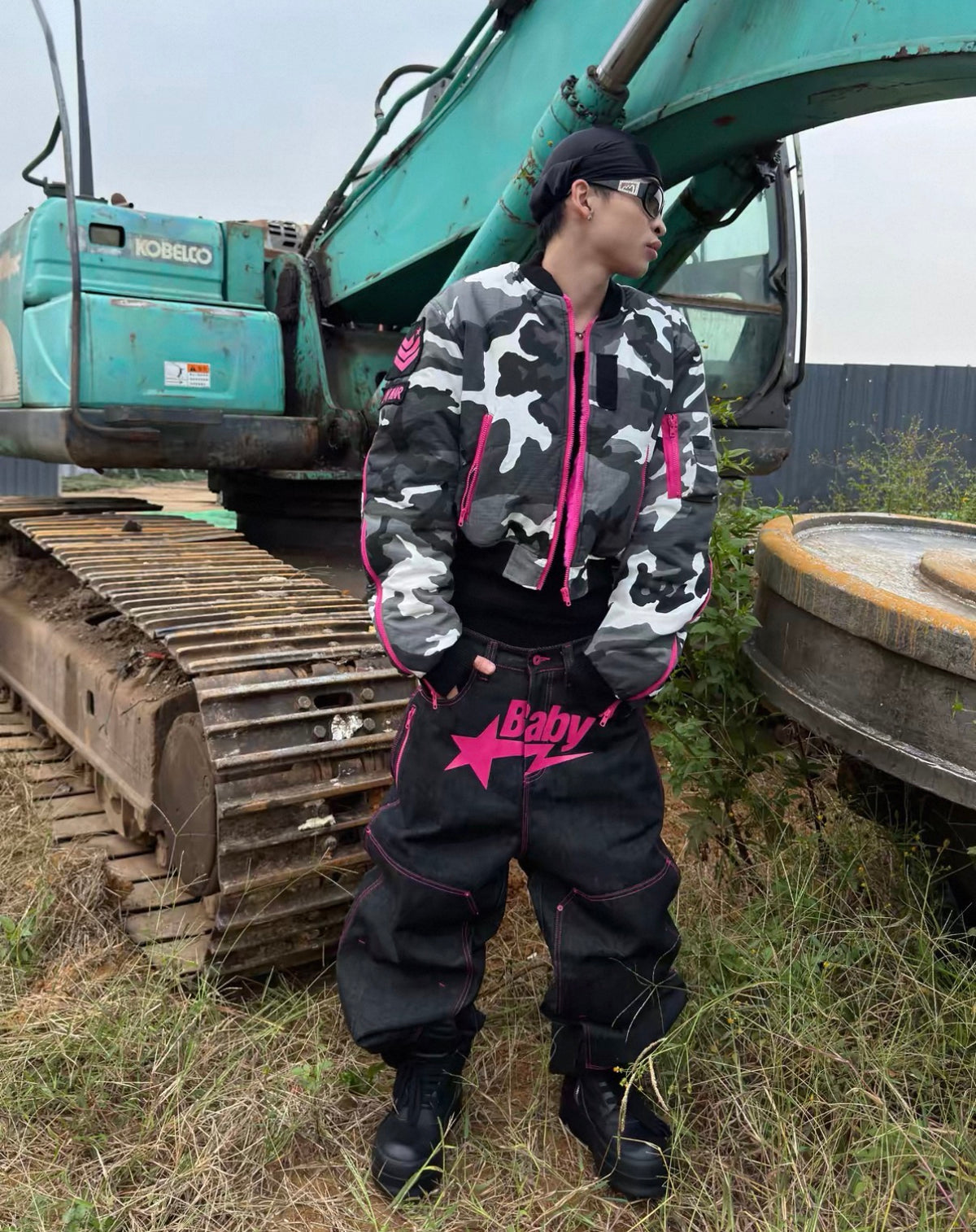 Loved Camouflage Pink Reversible Padded Bomber Jacket
