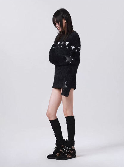 Vintage Leopard Platform Sneakers