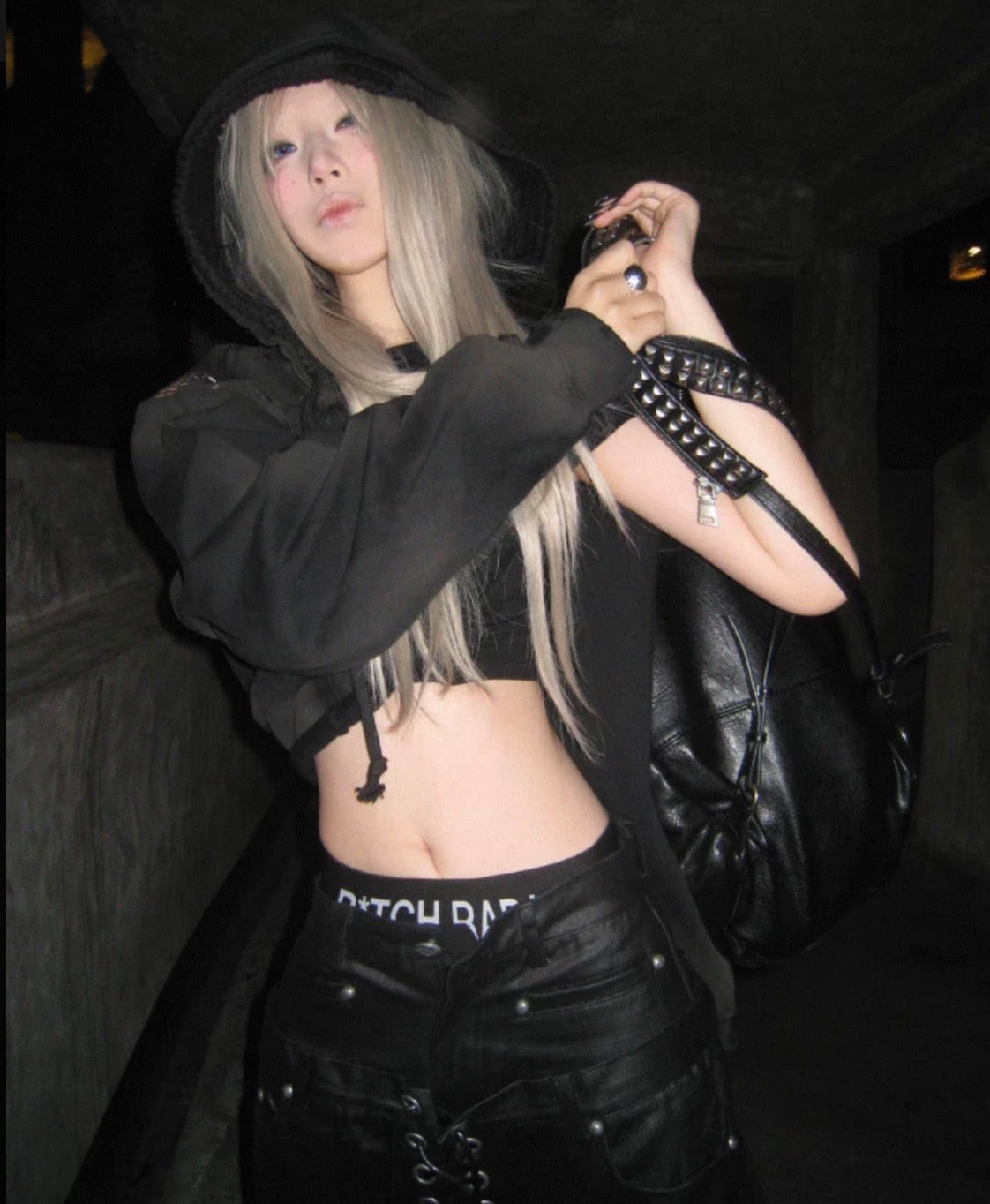 GOJOYJINNI Studs Crush Hoodie