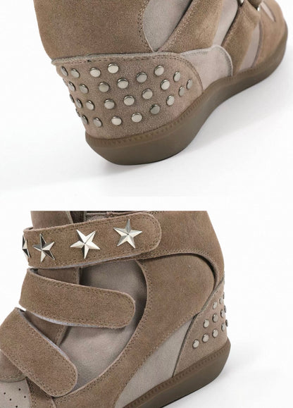 Studded Platform Sneakers