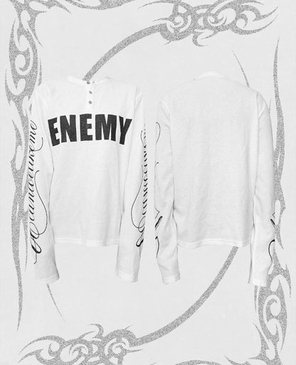 UCAN'TBELIKEME Long sleeve thermal neck shirt